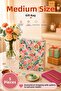 5 Pcs (23 X 18 X 10 cm) - Pastel Pink Floral Medium Cardboard Gift Bag