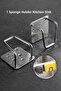 1 Pcs Sponge Holder - Kitchen Hanger - 304 Quality Stainless Steel - Extra Strong Adhesive Without Screws