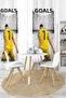 ستارة خلفية زخرفية من قماش الجلد المدبوغ بتصميم CR7 (سعر للقطعة الواحدة) - 2