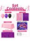 Kpop K-Pop Demon Hunters Birthday Party Celebration & Curtain Table Skirted Balloon Set - 2