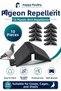 10 Pieces of Pigeon Perches, Black Plastic Perches with Hanging Device, Wall Mounted Perches for Birds to Rest and Rest.