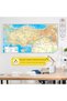 Turkey Physical Map with Static Cling Feature – 150 X 285 cm