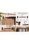 3 Pieces of Wooden Pants and Skirt Hangers with Latches, Non-Slip Clips, and Swivel Hooks for Closet Hanging - 3