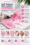Bath Loofah, Shower Loofah – Soft Textured, Highly Foaming Body Cleansing Loofah 25X35Cm Pink