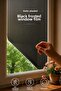 Static Pleated Look Black Frosted Glass Film Non-Adhesive Window Glass Covering Foil Pvc 60Cmx100Cm