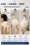 White Soap Shower Loofah Foaming Bath Loofah with Soap Soft Textured Practical Shower Scrubber Hanging Loofah - 6