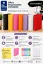 A4 4-Ring Orange Folder Set – 10 Colored Ballpoint Pens and 50 Sheets of 80 Gr Unlined A4 Paper - 2