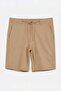Beige Cotton Flexible Breathable Fabric Men's Shorts & Bermuda Tmnss26Sr00022 - 4
