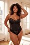 Black Athlete & Panty Lace Large Size Underwear Set Tbbss26Dg00012 - 2