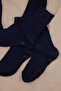 Navy Blue Boys' 5-Piece Striped Detailed Socks Tkdss26Co00025 - 3