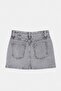 Gray Az Flexible Mini Denim Shorts Skirt Twoss26Sr00052 - 7