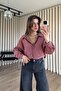 Dusty Rose Oversize Modal Fabric Shirt - 5