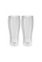 Sorrento Double Glazed 2-Piece Beer Glass, 414 Ml, Glass, Transparent Glass