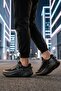 Black Lightweight High-Sole Air-Cooled Men's Walking Shoes B25Xi101 m - 6