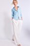 Vücuda oturan çizgili basic gömlek - 2