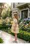 Girl's Colorful Layered Cotton Linen Dress - 2