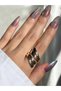 Women's Gold Color Vintage Ring - 2