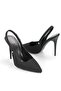 Zerina Black Suede Flexible Soft Non-Slip Sole Thin Heels (11cm) Women's Stiletto - 2