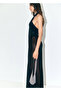 Semi-Transparent Long Dress Cross Collar - 6