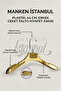 3 Pieces Gold Plastic Coat Hanger Clothes Hanger Suit Hanger