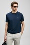 111020321 Bran Modern Graphic T-Shirt T-Shirt Men's T-Shirt Dark Blue - 2