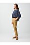 Camel Hair Side Pocket High Waist Regular Leg Woven Trousers - 3