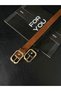 Cornered Buckle Women's Belt, Pants Belt, Jacket Belt, Dress Belt - 3