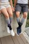 Bamboo Beige Colored Seamless Knee Length 15-20 mm Hg Pressure Compression Men Women Socks 3590 - 7