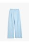 Blue Women’s Fabric Trousers 5SAK40058UW - 3