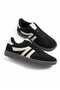 Women's Sneaker Lace-Up Flat Sole Sports Shoes Sam Black Suede