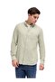 Men's Pista green Solid Slim Fit Casual Shirt for Every Occasion - 5
