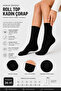 Women's Black 6-Piece Cotton Boxed Non-Elastic Socks, Diabetic-Friendly, Seamless, Non-Marking, Long, Non-Tightening Socks - 3