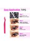 DIY Lash Extension Kit 280Pcs, 30D 40D Cluster Lashes 9-16mm with Tweezers & Curler - 4