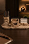 Concrete Office Desktop Organizer 4 Piece Pen Holder Business Card Holder Note Holder Desk Set