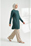 Bubble Fabric Relaxed Fit Tunic 0506-04 Petrol - 2