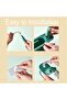 منظم حوض مكون من 4 قطع، رف تخزين تلسكوبي، قابل للتعديل، تصريف سريع، قابل للإزالة، مع قفازات و2 إسفنجة، للمطبخ - 2