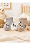 3-Pack Panda Baby Short Socks / Unisex Cotton Seamless Toe Socks - 4
