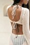 Culebra Back Low-Cut Beige Knitwear Dress - 5