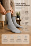 Men's Gray 6-Piece Cotton Boxed Non-Elastic Stitch-Free Stretchy Long Socks That Don'T Squeeze - 2