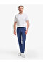 Indigo Slim Fit Linen Blended Canvas Trousers 50268095-Vr028 - 3