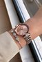 Original Women's Wristwatch 3 Atm Waterproof Rose Color Steel Band Bracelet - 3