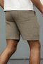Ghassy Co. Men's 100% Cotton Muslin Linen Comfortable Casual Vacation Shorts with Pockets and Lace-Up Detail - 5