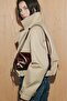 Double Strap Zippered Women's Shoulder Bag Brown - 3