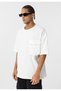 Oversize T-Shirt with Pocket Detail - 3