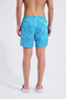 Men's Traditional Vintage Swim Shorts Blue-White - 3