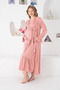 Maternity Viscose 2-Piece Long Sleeve Nightgown Set with Button Detail at the Collar and Robe