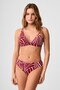 Repali Patterned Triangle Bikini Set Cherry - 2