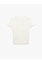 Slim Fit Short Sleeve Crew Neck Athlete Detailed Double T-Shirt - 4