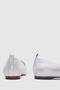 White Glitter Genuine Leather Women's Ballerinas [Tg051626] – with Bow & Flat Sole - 6