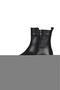 Black Leather Women's Heeled Boots 33Wb34020 - 3